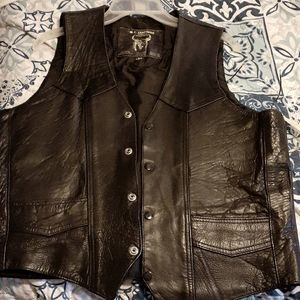 Leather vest